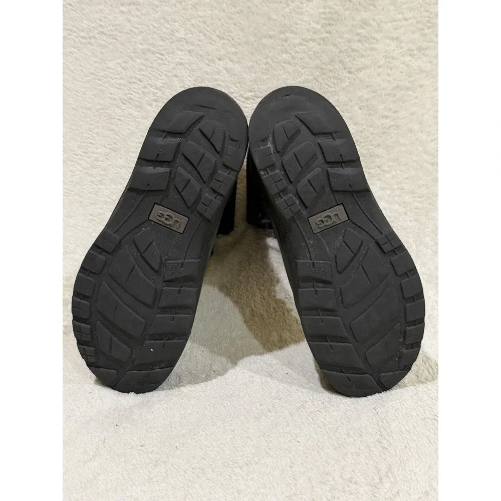 UGG Butte II CWR Black Kids Size 5 Lace-Up Waterproof Snow Boots 1098890K